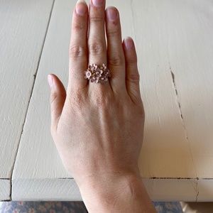Pink flower ring